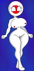 1girls breasts countryhumans countryhumans_girl female_only hanna-barbera_(style) hips hourglass_figure japan_(countryhumans) large_breasts naked naked_female solo vagina wide_hips