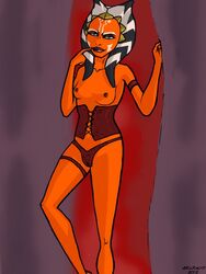 1girls ahsoka_tano akuracy11 clone_wars female female_only solo star_wars tagme text togruta