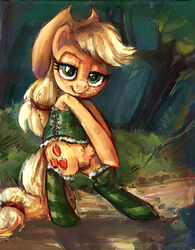 applejack_(mlp) bcs earth_pony equine female female_only friendship_is_magic fur my_little_pony pony smooth_skin solo tagme