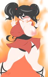 dullvivid female female_only huge_breasts kimiko_tohomiko large_areolae solo tagme xiaolin_showdown