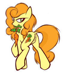 anus ass carrot carrot_top_(mlp) cutie_mark equine female friendship_is_magic green_eyes hair horse kejzfox looking_back my_little_pony orange_hair pony pussy solo