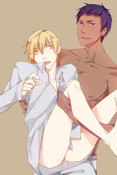 daiki_aomine kuroko's_basketball kuroko_no_basuke male_only ryota_kise