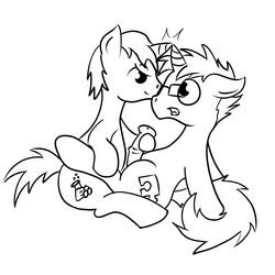 cutie_mark equine eyeswear friendship_is_magic furry gay ginger-dilettante glasses handjob horn horse horsecock male monochrome my_little_pony no_humans open_mouth penis pony sitting unicorn