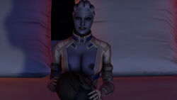 3d alien asari blue_skin knogg liara_t'soni mass_effect