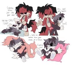 abuse critters_(poppy_playtime) cub cum cumming cumming_from_anal_sex cumming_inside cumming_together cumming_while_penetrated cumming_while_penetrating cute dialog dialogue father_and_son furry_only incest incest_(lore) male_penetrated no_humans oc ocs pachi_rizuu penetrated penetrating penetration penis penis_in_ass poppy_playtime poppy_playtime_(chapter_3) rape simple_background simple_shading smiling_critters white_background