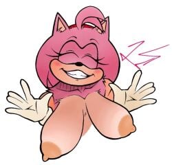 1000cringestar2_(artist) 1000cringestare_(artist) 2024 amy_rose boobs_out breasts breasts_out drooping_breasts large_breasts sega self_upload sonic_(series) sonic_the_hedgehog_(series)