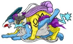 balls canine cum cum_in_pussy cum_inside dragon_soul_e female feral feral_on_feral from_behind hi_res looking_at_viewer male nintendo orgasm penetration penis pokemon pokemon_(species) pussy raikou sex spreading straight suicune vaginal_penetration vectorized video_games