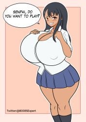 1girls alternate_breast_size female female_only hayase_nagatoro hourglass hourglass_expansion hourglass_figure huge_ass huge_breasts hyper_breasts nagatorofan please_don't_bully_me,_nagatoro solo tight_clothing