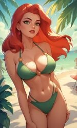 ai_generated batman:_the_animated_series batman_(series) breasts dc_comics dcau female female_only nai_diffusion orange_hair pamela_isley poison_ivy solo stable_diffusion white_skin