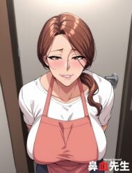 ai_generated big_breasts biting_lip cheating cheating_wife hanajisensei horny looking_at_viewer milf mommy netorare ready_to_fuck slut tsuma_ni_damatte_sokubai-kai_ni_iku_ja_nakatta yumiko_kimura 鼻血先生