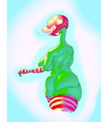 1girls ass big_breasts big_butt breasts conadolpomp dsl elbow_gloves female female_only gloves lips mario_(series) piranha_plant rule_63 simple_background skindentation solo standing striped striped_clothing striped_gloves striped_thighhighs stripes thick_thighs thigh_highs thighhighs thighs