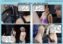 3d ada_wong embarassed embarrassed embarrassed_female embarrassed_nude_exposure embarrassed_nude_female enf leon_scott_kennedy rebecca_chambers resident_evil resident_evil_2