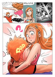 bleach breasts comic female gairon ichigo_kurosaki inoue_orihime