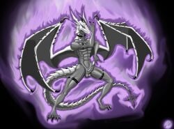 absurd_res anthro aura balls dniprodragon dragon genitals hi_res male muscular mythological_creature mythological_scalie mythology nude penis scalie sefire solo wings