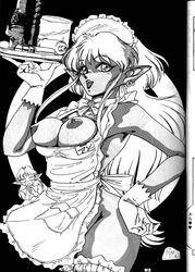 1990s 1994 1girls 20th_century alien_girl ann_(sailor_moon) apron bishoujo_senshi_sailor_moon breasts female headdress humanoid large_breasts long_hair naked_apron nipples pointy_ears tagme thick_thighs type_90 villainess wide_hips