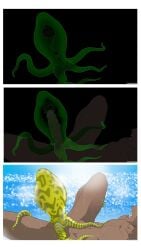 blowjob blowjob_rape dicksucking_creature tentacle_blowjob tentacle_rape yellow_body