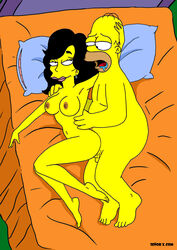 female homer_simpson human julia_(the_simpsons) male senor_x straight the_simpsons