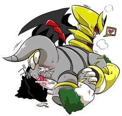 censored giratina legendary_pokémon nintendo pokémon_(species) pokemon regigigas tagme