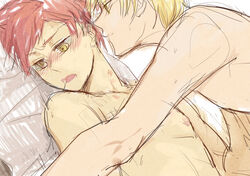 arthur_pendragon_(fate) blush emiya_shirou fate/prototype fate/stay_night fate_(series) male male_only naked yaoi