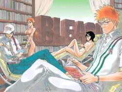 abarai_renji bleach breasts female ichigo_kurosaki inoue_orihime kuchiki_rukia kurosaki_ichigo renji_abarai