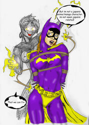 barbara_gordon batgirl batman_(series) bondage darkchaosblack dc female female_only human multiple_females multiple_girls tagme