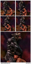 3d black_howler gay tagme werewolf