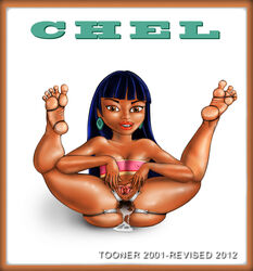 2012 anal anal_spreader anus ass chel clothing dark-skinned_female dark_skin dreamworks female female_only gaping_anus human pussy solo spread_legs spread_pussy the_road_to_el_dorado toes tooner what