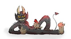 cuphead_(game) erection male male_focus male_only no_humans penis slimiesteel solo the_devil_(cuphead)