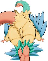 absurd_res anus archeops dinosaur dromaeosaurid female fossil_pokemon generation_5_pokemon genitals hi_res microraptor nintendo poisonsneksoffie pokemon pokemon_(species) prehistoric_species pussy reptile scalie solo theropod