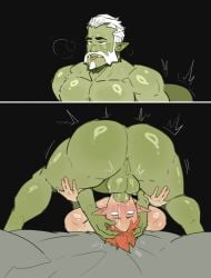 2boys abs anus ass balls bara beard biceps big_ass big_balls big_penis blowjob cum cum_in_mouth daddy daspurplesong dominant dominant_male domination elf erection face_fucking facial_hair gay gay_blowjob gay_domination gay_sex genital_fluids green-skinned_male green_body green_skin male male/male male_nipples male_only manly mature_male muscular_male nipples nude oral oral_sex orc orc_male orgasm pecs penis pointy_ears sex shiny_skin teeth teeth_visible tusks yaoi