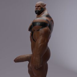 1boy bald balls bara barazoku big_penis completely_naked completely_naked_male completely_nude completely_nude_male garrosh_hellscream male male_only muscular muscular_male naked naked_male nude nude_male orc penis piercing piercings solo solo_male tattoo tattoos tusks voluox world_of_warcraft