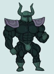 balls bara big_muscles big_penis bulge flaccid knight male male_only muscles muscular nintendo penis phantom_(zelda) ripped-saurian solo solo_male the_legend_of_zelda