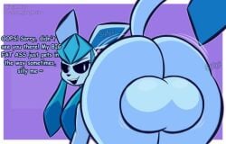 1boy ass ass balls big_ass big_balls big_butt eeveelution euphorica femboy glaceon male male_only pokemon pokemon_(species)