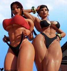 2girls 3d big_ass big_breasts breasts bust busty caladdicted calamity_(fortnite) capcom chun-li chun-li_(fortnite) crossover curvaceous curvy curvy_figure dark-skinned_female dark_skin eastern_and_western_character epic_games female female_focus fortnite fortnite:_battle_royale hips hourglass_figure huge_ass huge_breasts large_ass large_breasts legs mature mature_female slim_waist street_fighter tan-skinned_female tan_body tan_skin thick thick_hips thick_legs thick_thighs thighs top_heavy voluptuous waist wide_hips