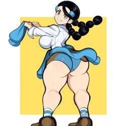 ai_generated ass candice_(pokemon) dat_ass female female_focus female_only full_body huge_ass mullon novelai pokemon pokemon_dppt solo that_ass_was_fat