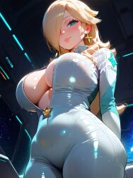 1girls after_paizuri ai_generated bangs big_ass big_breasts big_butt big_penis blonde_hair blue_eyes bodysuit breasts breasts_bigger_than_head busty cleavage cleavage_cutout cleavage_overflow color colored earrings female female_focus front_zipper ghettolobsta hair_over_one_eye hands-free high_resolution highres hips huge_breasts inviting light-skinned_female light_skin long_hair looking_at_viewer mario_(series) mario_kart mature_female milf mommy nintendo pov pov_eye_contact princess_rosalina showing_breasts skin_tight space spacecraft spaceship spacesuit stable_diffusion standing super_mario_bros. super_mario_galaxy tagme thick_ass thick_thighs tight_clothing uncensored voluptuous wide_hips zipper