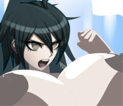 bad_edit breasts danganronpa femboy gigantic_breasts non-web_source saihara_shuuichi third-party_edit