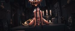 3d areolae big_breasts breasts busty female female_focus female_masturbation female_only fingering goth goth_girl hourglass_figure jenna_ortega kneeling large_breasts long_hair makeup masturbating masturbation nipples pale-skinned_female pale_skin pubes pubic_hair pussy redhot tagme the_addams_family thing_(addams_family) twin_braids vagina vaginal wednesday_(netflix) wednesday_addams wide_hips