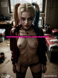 actress ai ai_generated ai_hands batman_(series) big_breasts celebrity choker cleavage cosplay cum dc dc_comics detailed exposed exposed_breasts facial female female_only harleen_quinzel harley_quinn harley_quinn_(injustice) high_quality hourglass_figure hyperrealistic leak leaked light-skinned_female light_skin looking_at_viewer margot_robbie milf naked no_bra qu4ntumai small_waist solo stable_diffusion