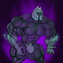 balls bara big_muscles big_penis bulge danny_phantom flaccid fright_knight helmet male male_only muscles muscular penis ripped-saurian solo solo_male