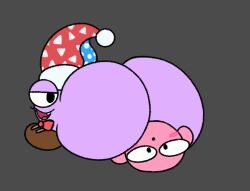 ass_built_separately ball_with_hyper_features big_ass bubble_butt huge_ass hyper hyper_ass hyper_butt kirby kirby_(series) lewdyoshyboy marx marx_(kirby) massive_ass nintendo tagme thick_thighs wide_hips