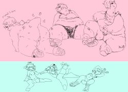 2015 2n2n anthro ass balls chomby_(neopets) duo genitals male neopet_(species) neopets overweight overweight_male penis smile sparkles tail tail_motion tailwag