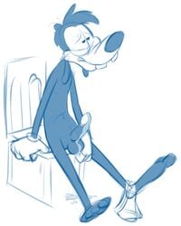 anthro balls canine cum disney male male_only masturbation max_goof penis solo underwear weaselgrease