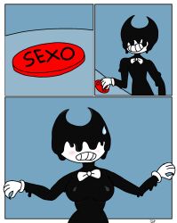 bendy bendy_and_the_ink_machine bendy_fem genderswap ink jose_yvgpi8 josetolleres2 sexo tagme