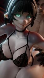 1boy 1boy1girl 1girls anthro bbas_3d bent_over big_ass big_boobs big_breasts big_butt big_thighs choker curvy doggy_style fucked_from_behind fucked_silly furry gloves grabbing_from_behind high_resolution jane_doe_(zenless_zone_zero) leon_scott_kennedy lingerie mayosplash_(modeler) muscular_male piercing resident_evil rough_sex sex standing standing_sex tongue_out zenless_zone_zero