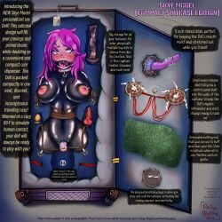 advertisement amputated amputated_arm amputated_arms amputated_leg amputated_legs amputated_limb amputation amputee bondage bondage_gear bondage_harness buttplug chastity chastity_cage chastity_device cleavage comic comic_page comic_panel comic_strip cum curvy description dildo dildo_gag dildo_in_mouth dildo_insertion doll doll_girl dollification electricity electro electrocution electrodes electrostimulation forniphilia gagged horse_penis horsecock knot knotted_dildo knotted_penis latex latex_bodysuit latex_clothing latex_skinsuit latex_suit nipples nipples_outside nipples_visible_through_clothing pink_hair ring_gag rope rope_bondage rope_harness ropes selling selling_sex suitcase suitcase_bondage words