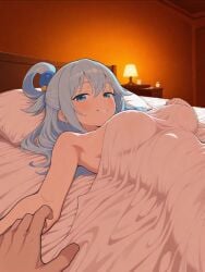 ai_generated anime aqua_(konosuba) blue_eyes blue_hair kono_subarashii_sekai_ni_shukufuku_wo! large_breasts