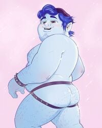 1boy 2021 artist_request barley_lightfoot chubby_male disney elf gay male male_only onward_(2020) pixar solo tagme yaoi