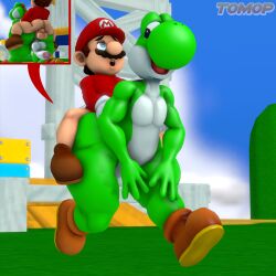 2boys 3d furry gay mario mario_(series) penis sfm source_filmmaker super_mario_bros. tomop yoshi