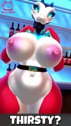 animated anthro black_sclera blue_eyes breasts feminine furry indoors inside mp4 nipples pink_nipples snake tagme unity_(engine) video vrchat vrchat_avatar